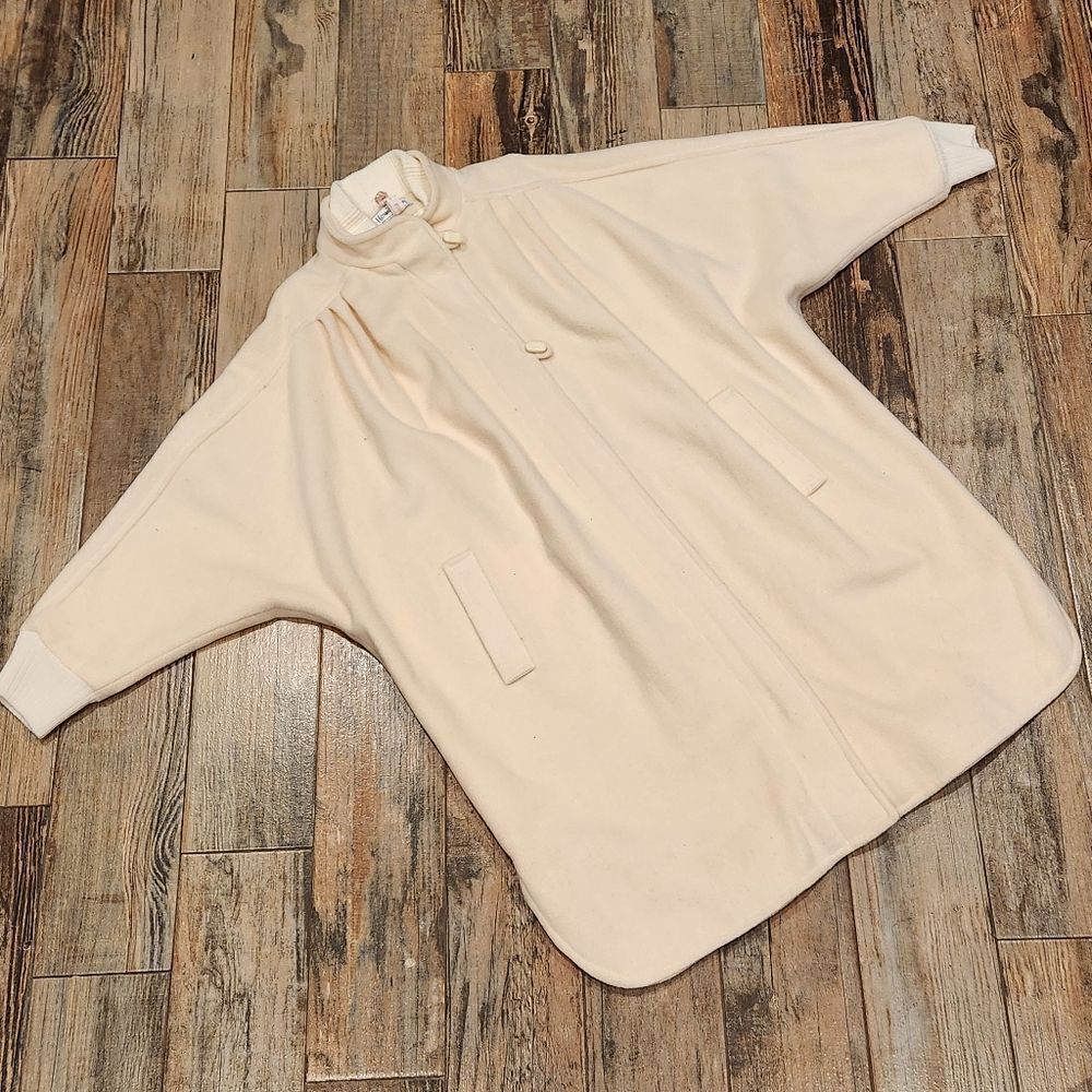 🔸️Vintage Herman Kay Wool Blend Zippered Batwing Sleeve Jacket Large